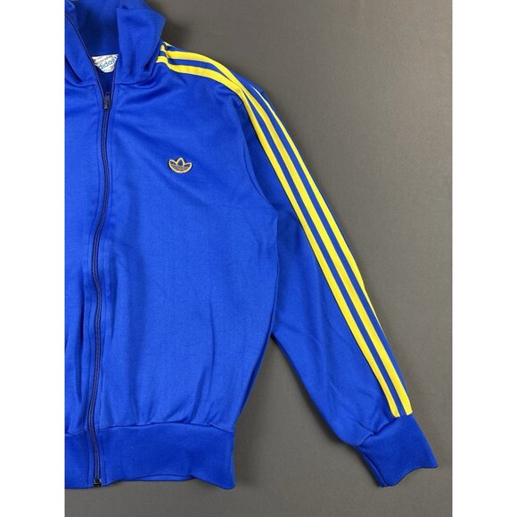 Rare Vintage 80s 90s Adidas Trefoil Full Zip Jacket 3 Stripes Hype Streetwear - Picture 6 of 10